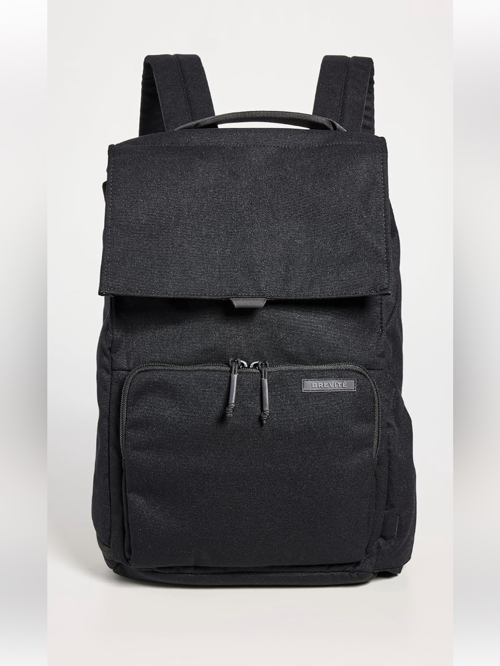 Brevite Daily Black Canvas Backpack Unisex NWT Back to School